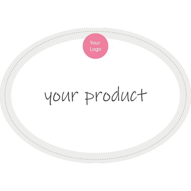 Oval Round label